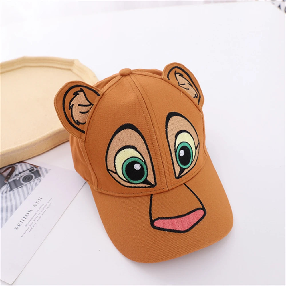 Children's Baseball Cap, New Autumn/Summer Fashion for Boys and Girls, Cartoon Tiger Spring Outdoor Sun Hat