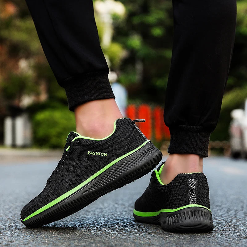 Men's Lightweight Running Shoes, Classic Mesh Walking Shoes, Breathable Casual Shoes, Men's Fashion Moccasin Sneakers