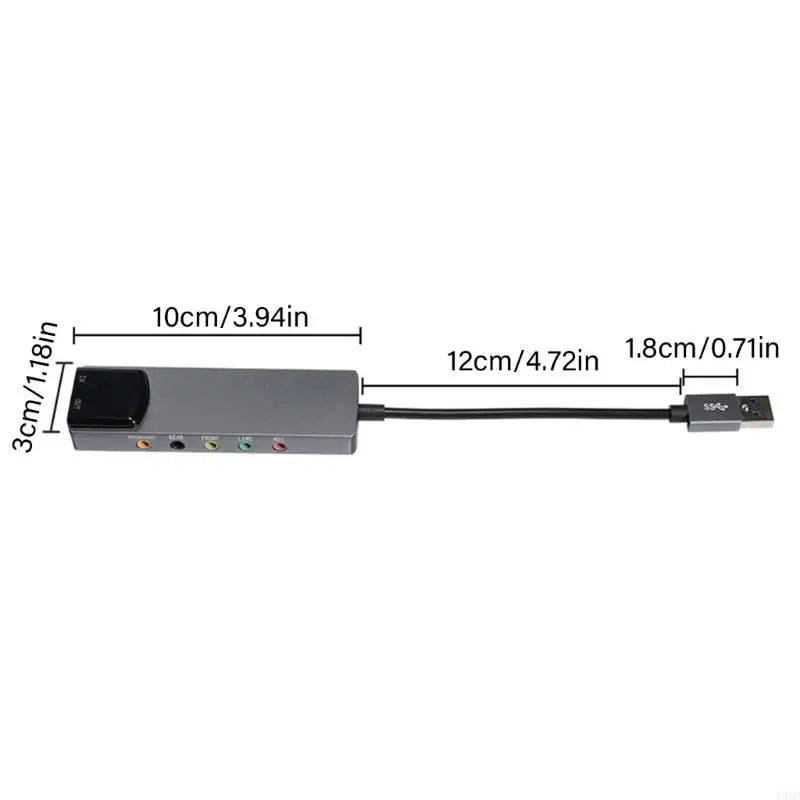 External USB sound card with microphone inputs, line inputs, and optional optical DIF output for professional-quality sound editing