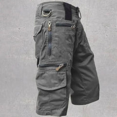 Pantalones cortos hombre short de Jogging pour hommes couleur unie multi-poches été décontracté short Cargo droit hommes Shorts