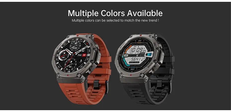 Montre intelligente pour t-rex 3 GPS Smartwatch AMOLED écran tactile 5ATM boussole extérieure moniteur de Sport de Fitness intelligent montre pour hommes pourXiaomi