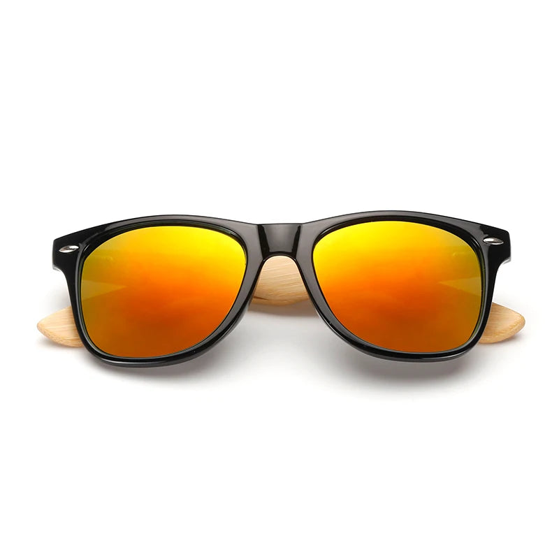 16 couleurs bambou lunettes de soleil hommes lunettes de soleil en bois femmes marque concepteur miroir Original bois lunettes de soleil rétro de sol masculino
