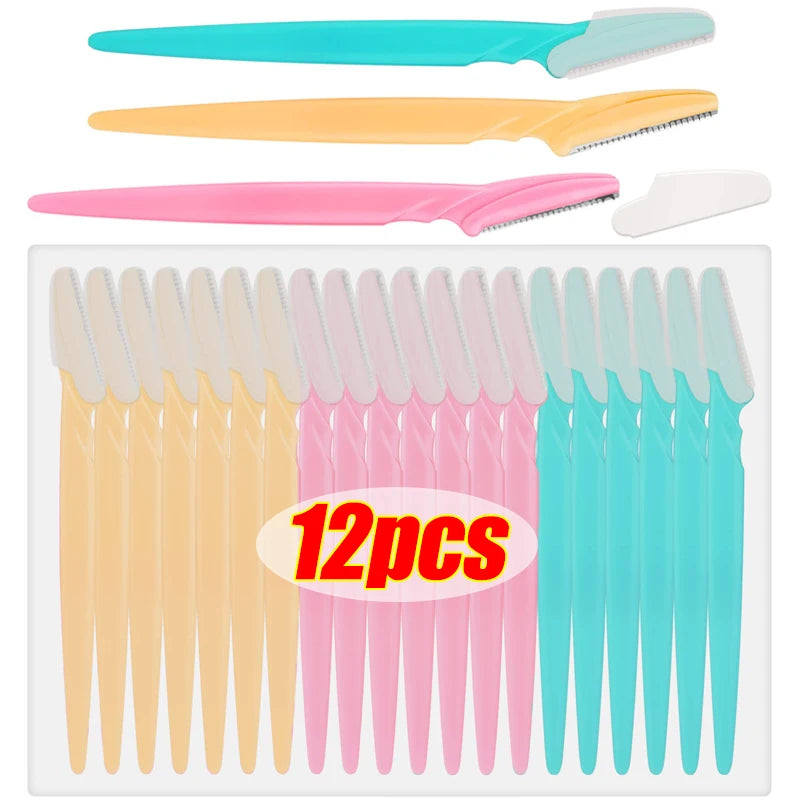 Lame de tondeuse à sourcils pour femmes, rasoir de sécurité pour le visage, couteau façonnant les sourcils, épilation Portable, coupe-épilation, grattoir de maquillage
