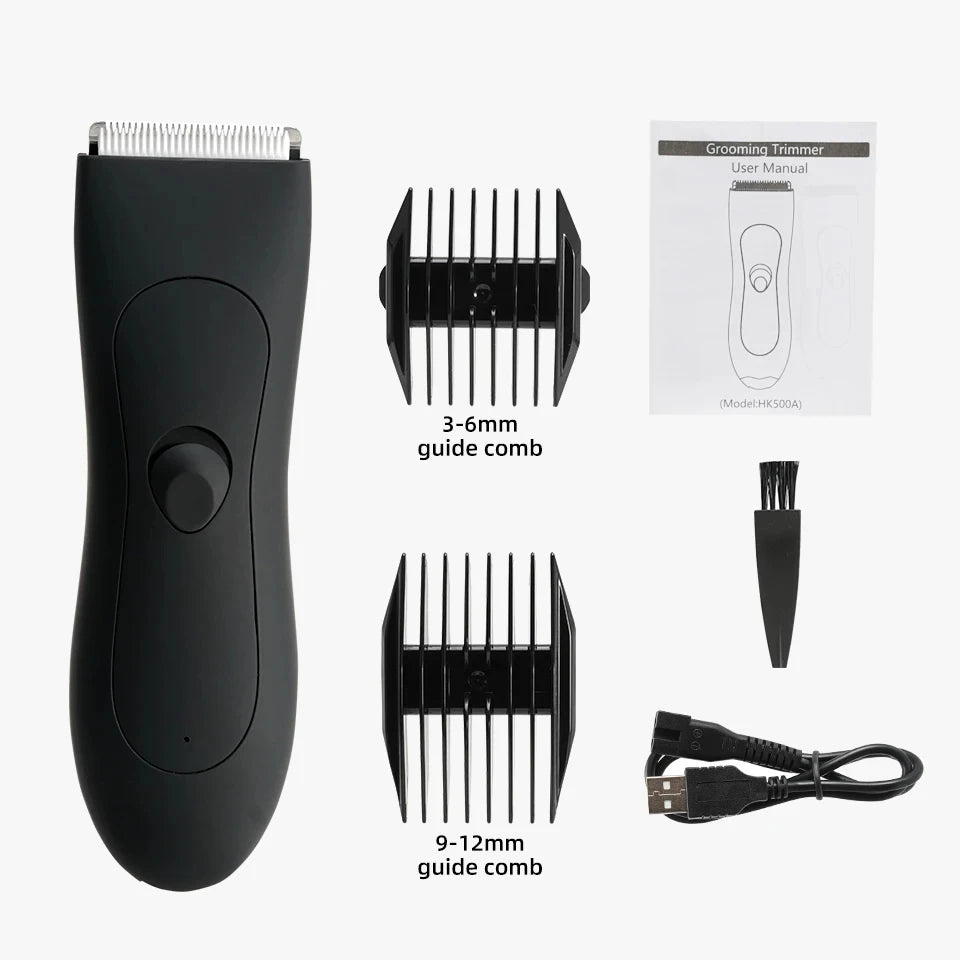 Men's body trimmer, men's balls, women's razor, bikini hair removal trimmer, groin and body razor, groomer, arm and beard razor