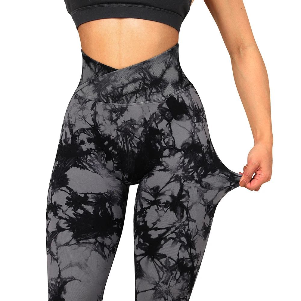 Aught Dye-Legging de fitness push-up pour femme, pantalon de sport d'entraînement, tenue féminine Scrunch Butt, legging de gym sans couture