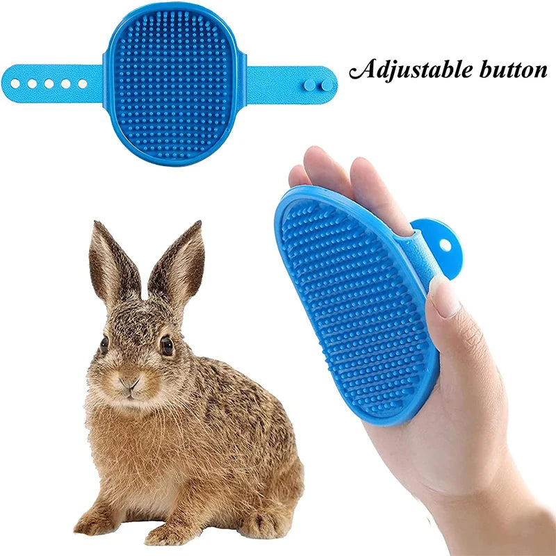 Kit de toilettage pour lapin, dissolvant de taches, peignes de nettoyage, coupe-ongles pour animaux de compagnie, shampoing Double face, brosse de bain pour cochon d'inde, lapin