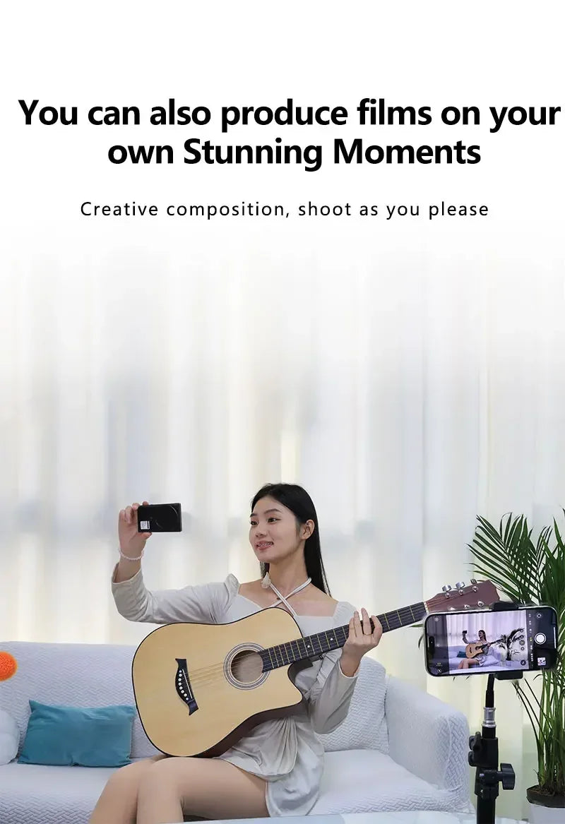 Écran de moniteur magnétique sans fil pour Smartphone Vlog, diffusion en direct, enregistrement vidéo, caméra arrière de téléphone, Selfie