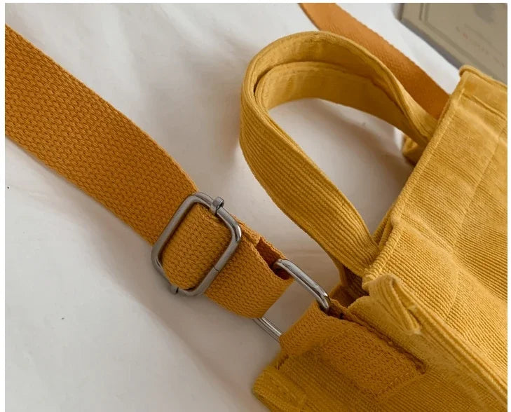 Sac à main Simple en velours côtelé pour femmes, sac à main Portable de grande capacité, tendance, petit sac carré, sacs à bandoulière simples