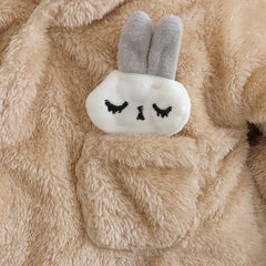 Vêtements d'escalade en peluche pour bébé de 0 à 2 ans, chauds et épais, en coton, avec chien et lapin, dessin animé, nouvelle collection automne et hiver