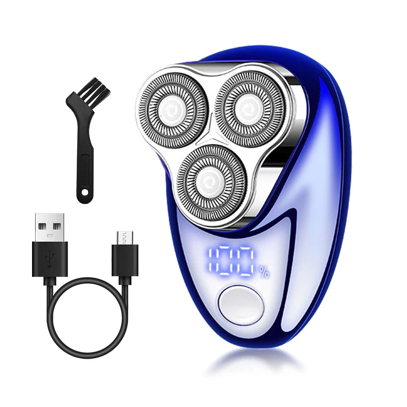 Mini rasoir électrique rechargeable avec affichage numérique - rasoir portable et facile à utiliser