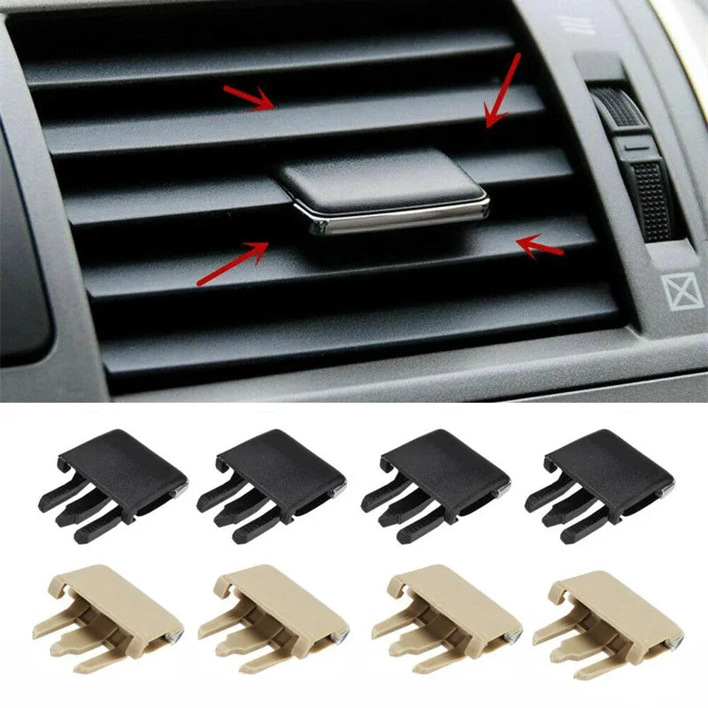 4 pièces Auto voiture climatisation évent voiture Center tableau de bord A/C évent Louvre lame tranche climatisation feuille Clips ensemble accessoires
