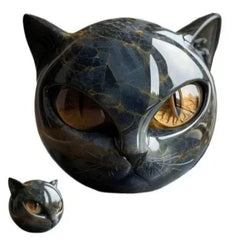 Collection of handmade crystal animal figurines, durable decorative glass sculptures of cats and dogs, glass animal statues