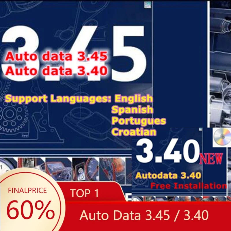 2025 Hot Autodata 3.45 3.40 logiciel de Diagnostic de réparation automobile Diagrammes de câblage données outil de Diagnostic d'équipement de réparation automobile