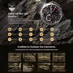 T-rex 3 Ultra GPS montre intelligente intégré double bande GNSS boussole altimètre barométrique 5ATM IP69K étanche AMOLED appel Smartwatch
