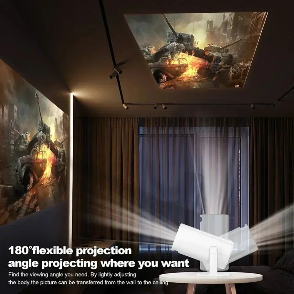 Projecteur intelligent P30 Android 11, WiFi 6, 4K, 1080P, prise en charge vidéo, système de divertissement domestique Portable natif 1280x720P