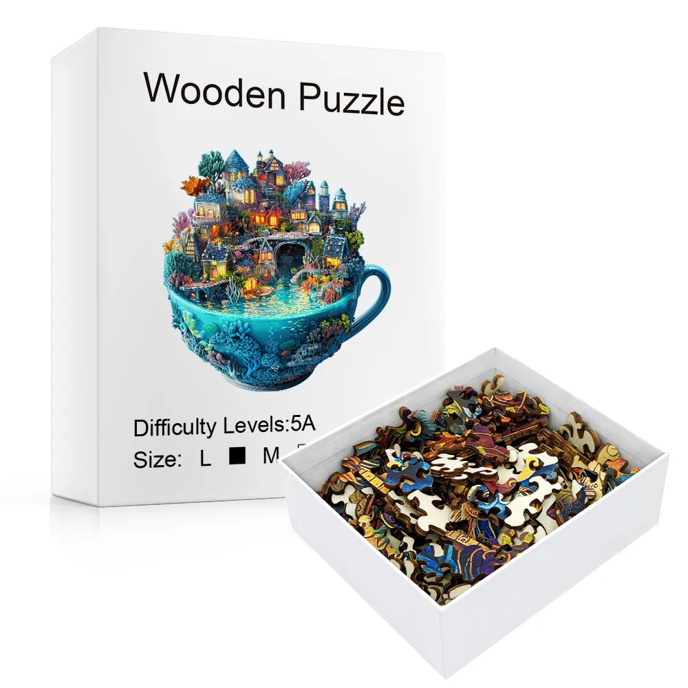 Puzzle fantastique en bois : cadeau idéal, jeu familial stimulant et artisanat de décoration pour la maison