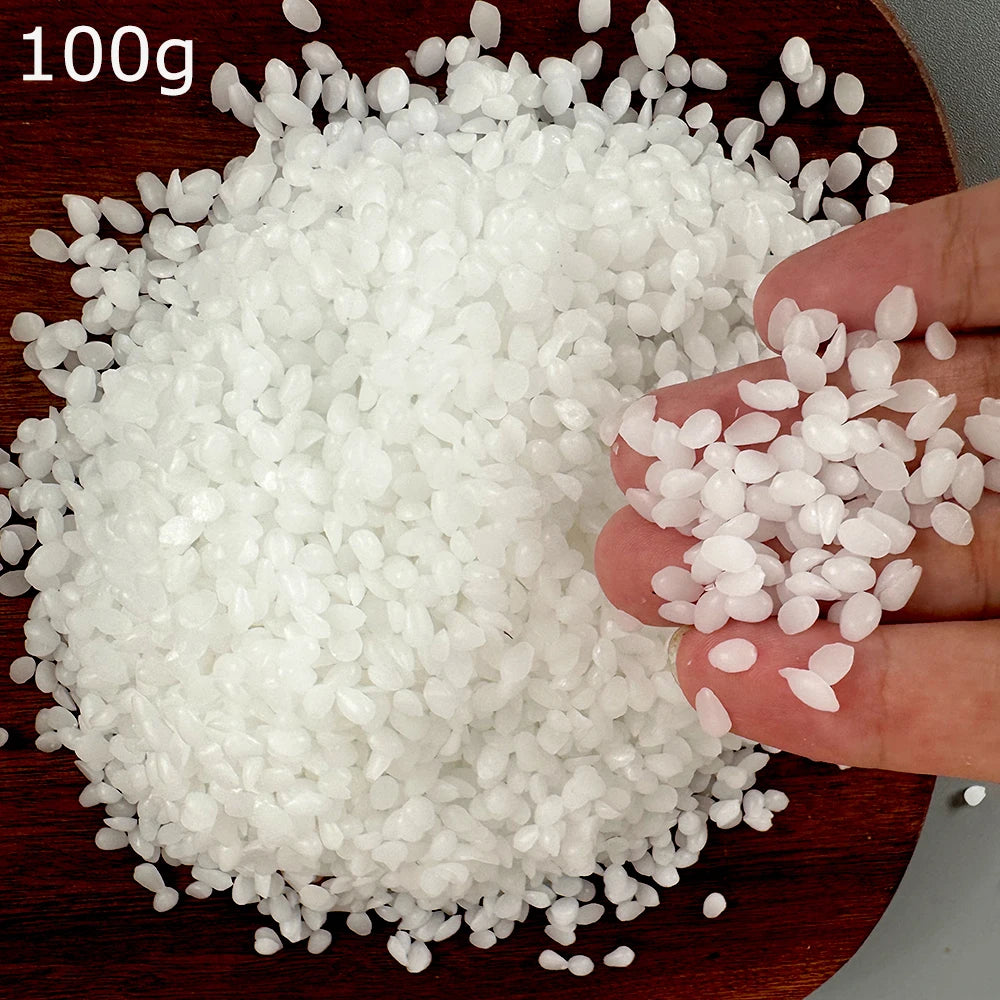Cire d'abeille blanche, bricolage, fabrication de bougies, sac granulaire naturel pur 100%, particules de cire sans odeur, matières premières, fournitures artisanales
