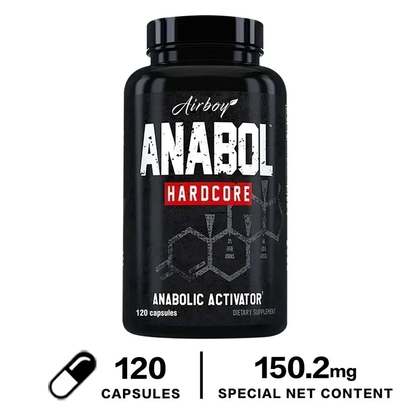 Supplément Anabol Hardcore - Réparer les muscles, la croissance musculaire, le soutien énergétique, le métabolisme, l'endurance améliorée, améliore les performances
