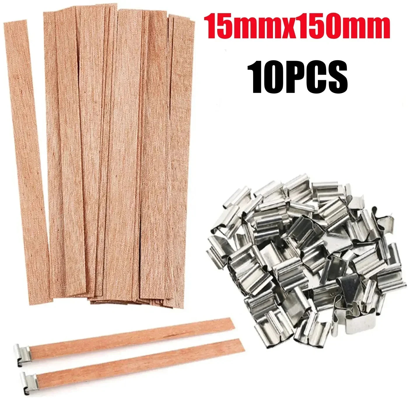 Bougie en cire de soja faite à la main, mèche en bois, bricolage, bougie d'aromathérapie, mèche à Induction unique, bougie en cire de paraffine, Guide d'artisanat