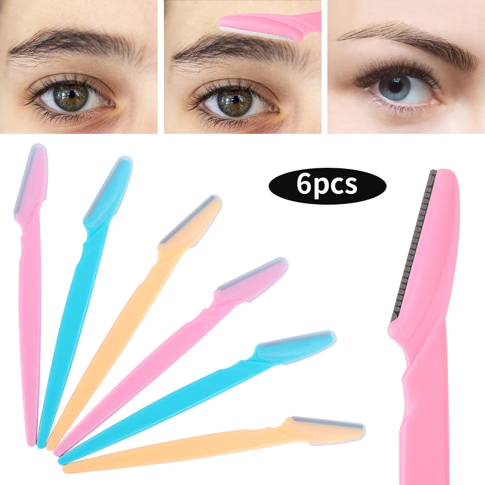 Lame de tondeuse à sourcils pour femmes, rasoir de sécurité pour le visage, couteau façonnant les sourcils, épilation Portable, coupe-épilation, grattoir de maquillage