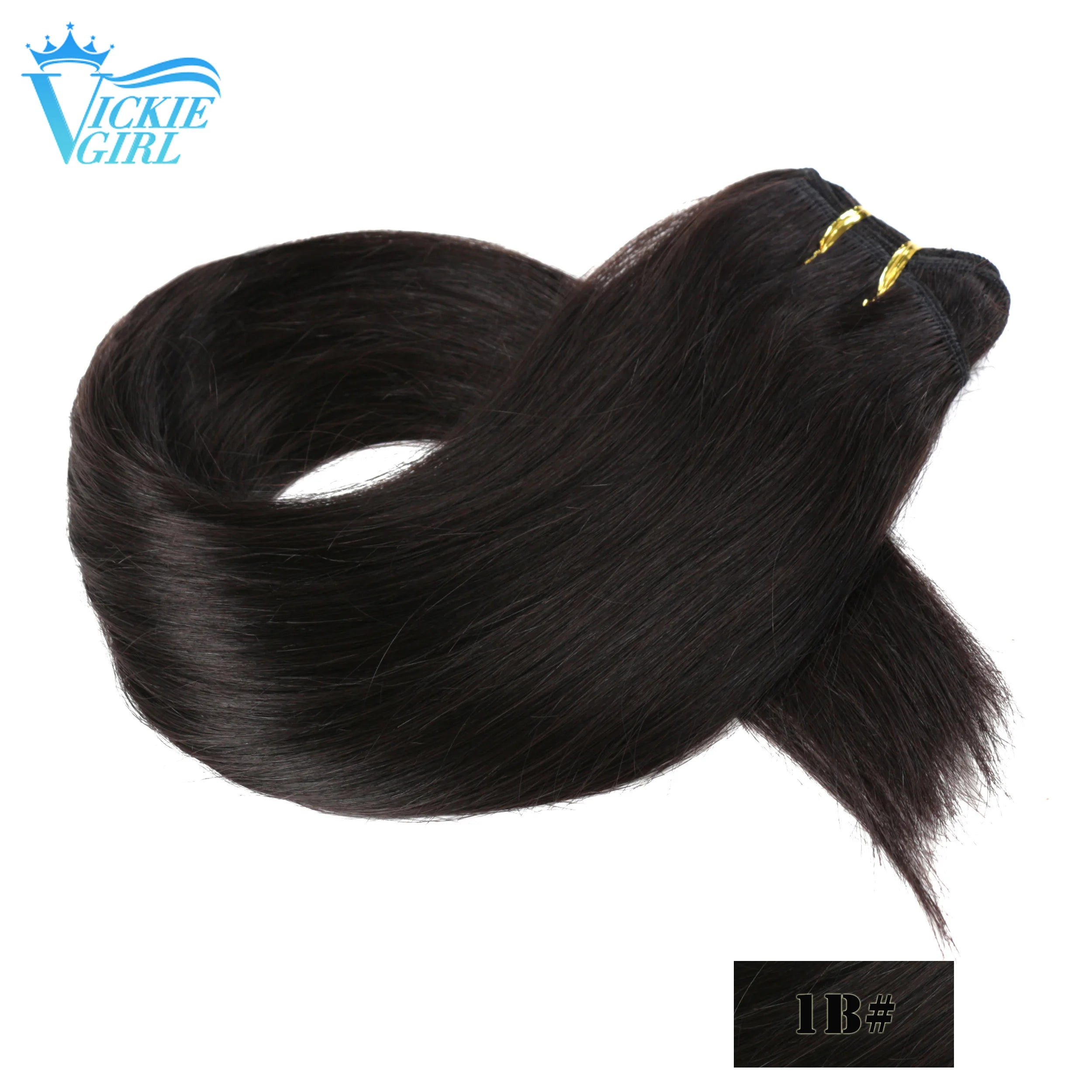 Straight Human Hair Weft Bundles Ombre Blonde Human Hair Extensions 100g/piece 16"-28" Skin Color Remy Straight Double Weft