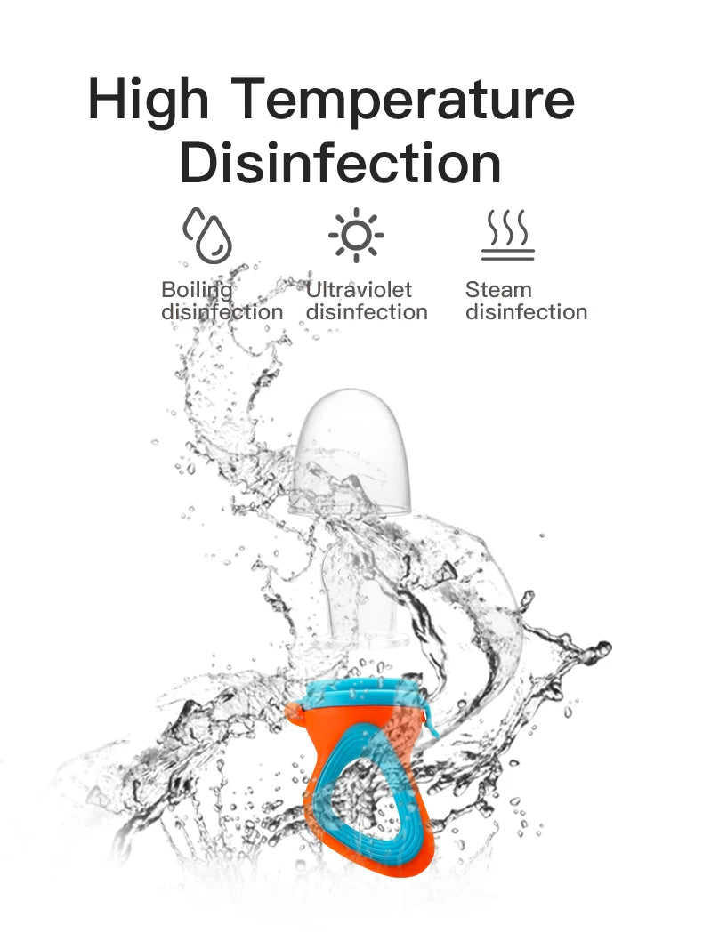 SAIDAH mangeoire à fruits et légumes pour bébé avec sac en maille moyenne Silicone liquide de qualité alimentaire alimentation délicieuse nutritionnelle