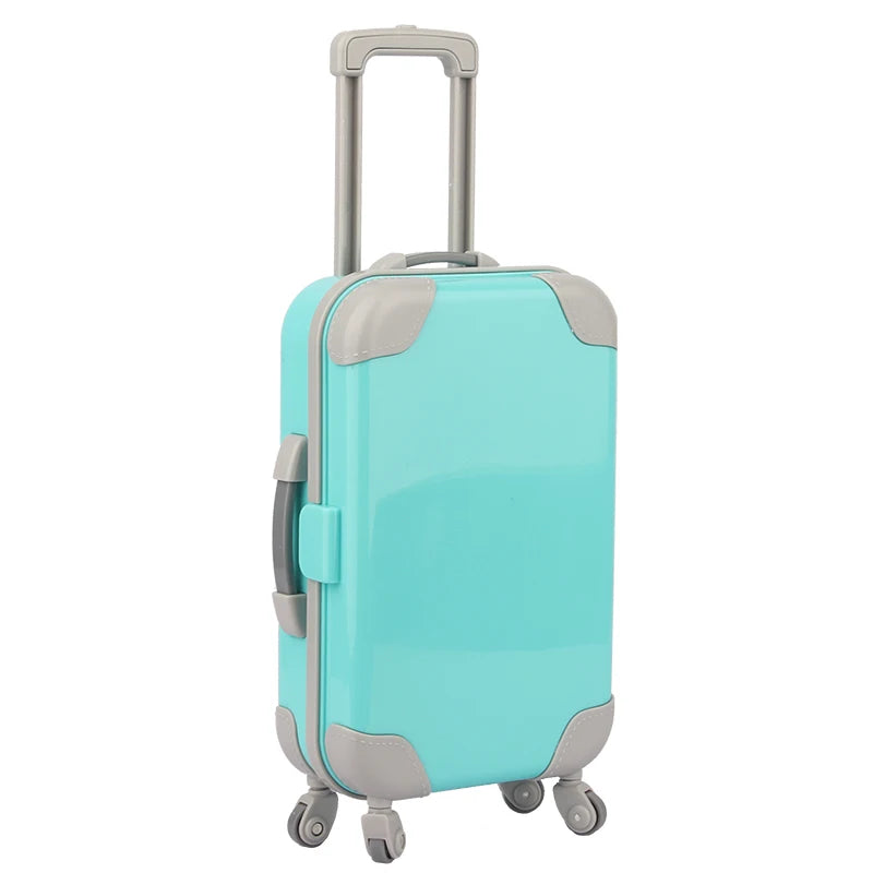 Accessoires de jouets, une variété de valises assorties aux couleurs, adaptées aux poupées américaines de 18 pouces et aux poupées nouveau-nés de 43cm