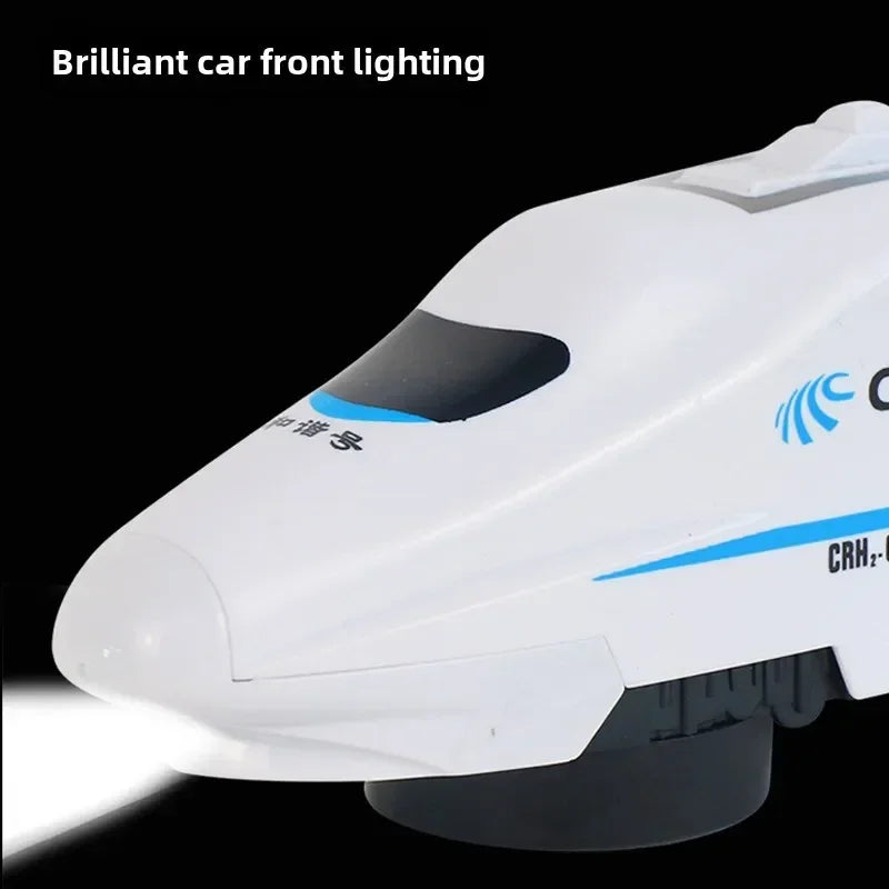 Train ferroviaire à grande vitesse pour enfants, jouet de voiture électrique, modèle de lumière sonore, jouets éducatifs pour garçons et filles, cadeau