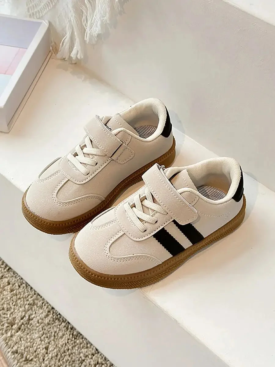 Baskets en cuir PU pour enfants, chaussures de Tennis imperméables et tendance, chaussures de Sport antidérapantes pour enfants