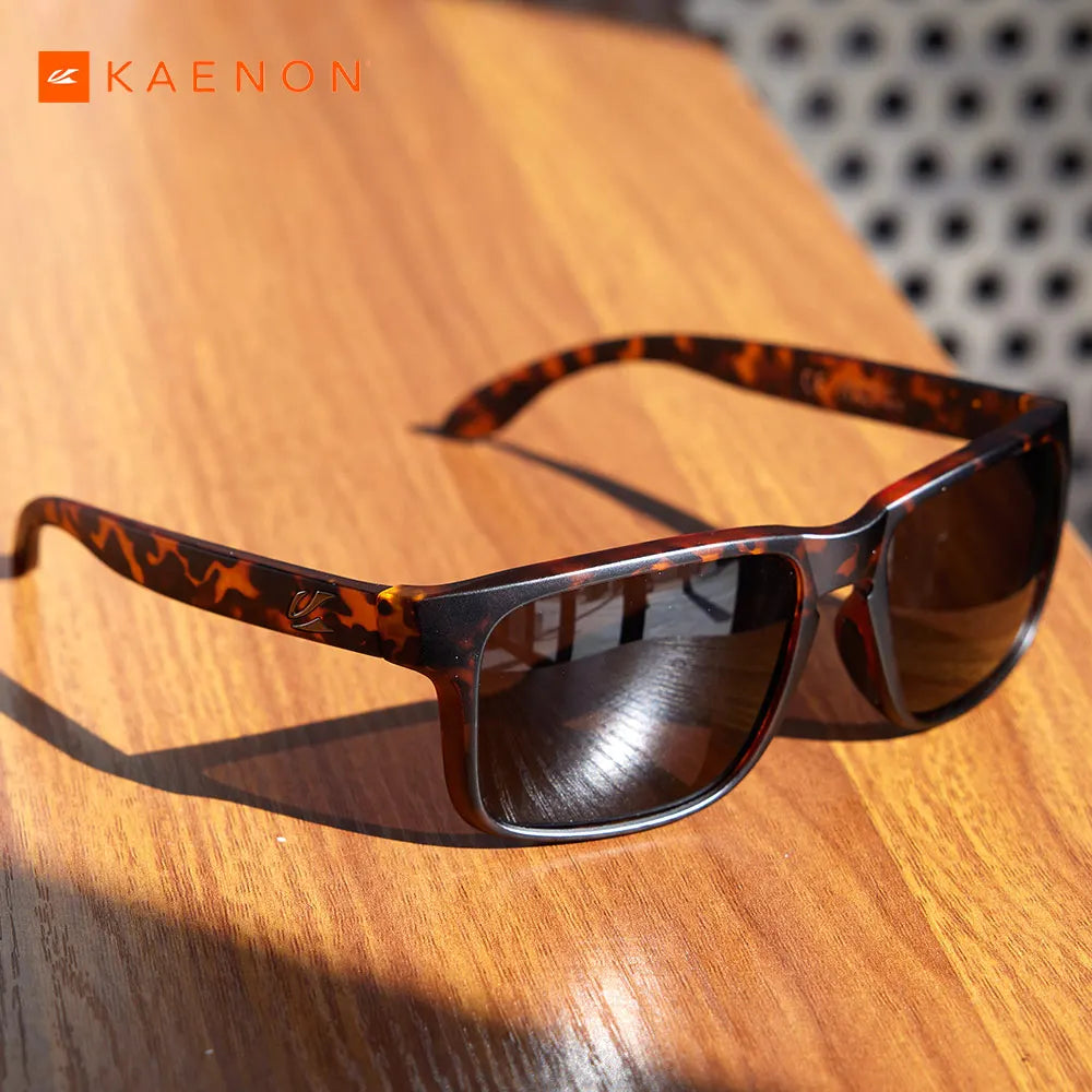 Kaenon Classic Square Polarized Unisex Medium Size Photochromic Sunglasses Grey Sunglasses