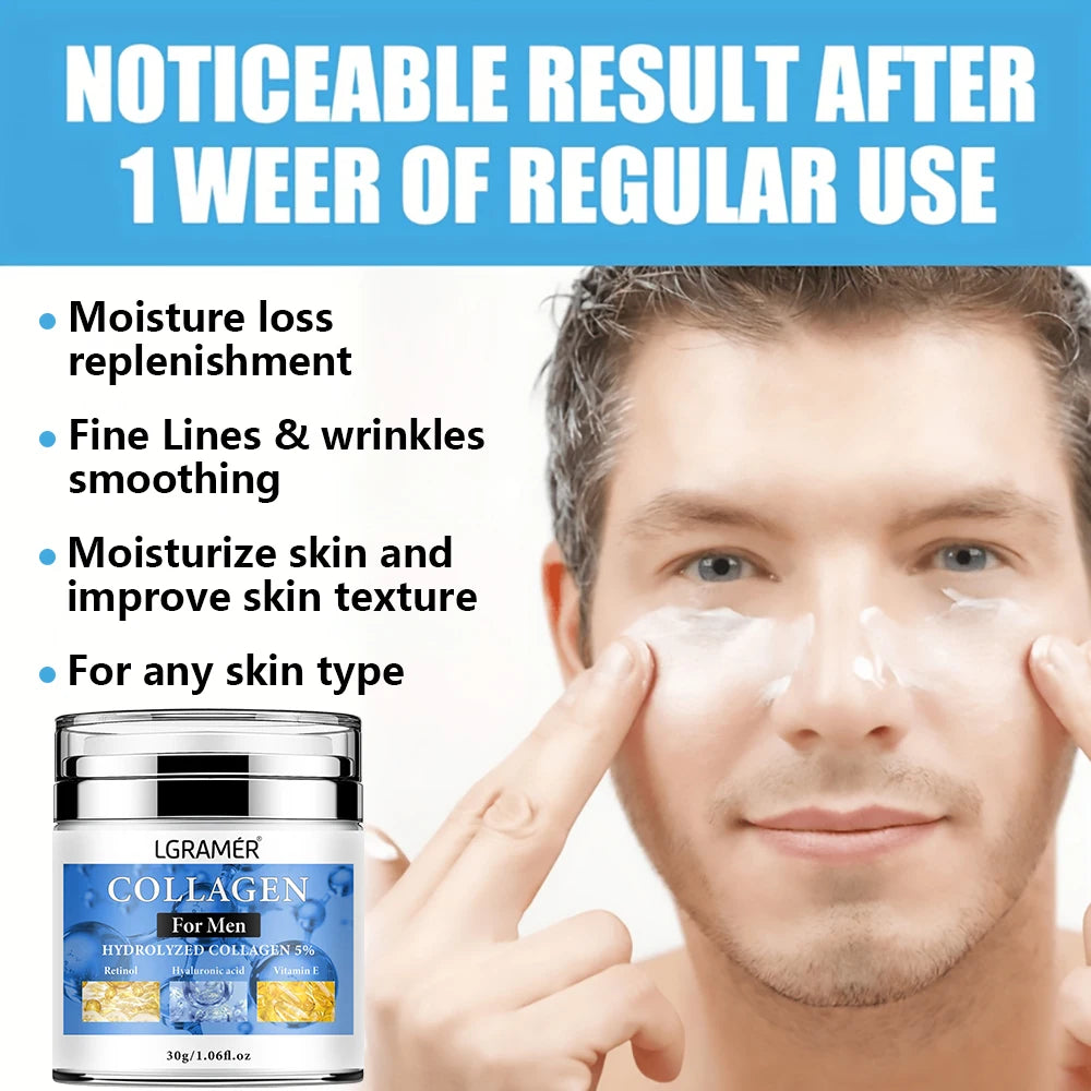 Crème Anti-rides pour hommes, élimine les rides du visage et du cou, raffermissante, hydratante, rétinol, traitement du visage, Anti-âge