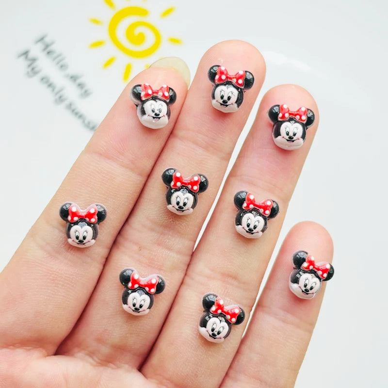 50 pièces nouveau Kawaii dessin animé animal résine dos plat Scrapbook Figurine bricolage arc décor manucure accessoires artisanat A91