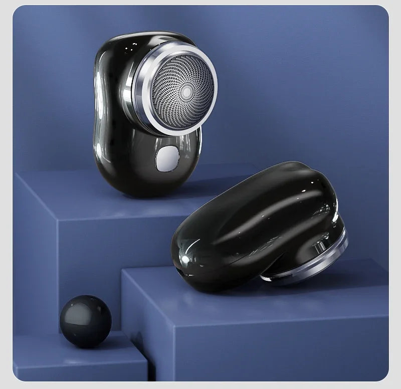 Mini electric shaver for men, wet and dry electric shaver, portable, pocket-sized, portable smart battery-powered tools for outdoor use