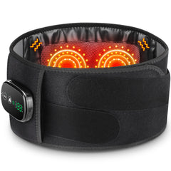 Electric heated waist massager, vibration-powered hot compression massage belt, lumbar decompression brace, lower back support, muscle relaxation