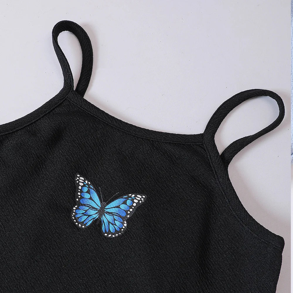 Ensemble de vêtements décontractés pour enfants, tenues pour filles, mode enfants, manches longues, hauts courts imprimés, robe moulante, 5-14 ans, automne 2024
