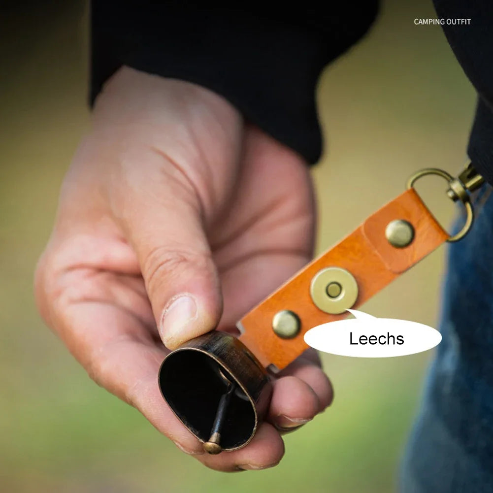 Loud bear bell with emergency whistle set, magnetic bear bell, silent repellent bell, bear bell for bear deterrence, 1-5 pieces