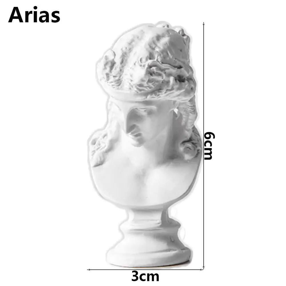Office ornament inventory for interior decoration, plaster portraits, Myenson Greek figurine, famous sculpture, plaster bust statue