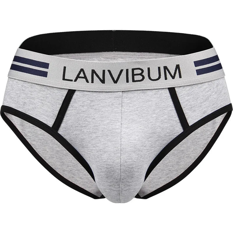 Ensemble 2 pièces - slips de sous-vêtements pour hommes en coton respirant jeunesse taille moyenne sous-vêtements pour hommes de grande taille slips d'été