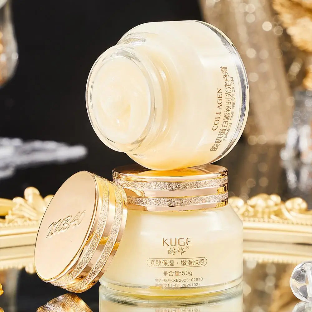 Crème pour le visage au collagène, produit raffermissant, hydratant, éclaircissant, pour déformer, ridules, éclaircir la peau, 50g
