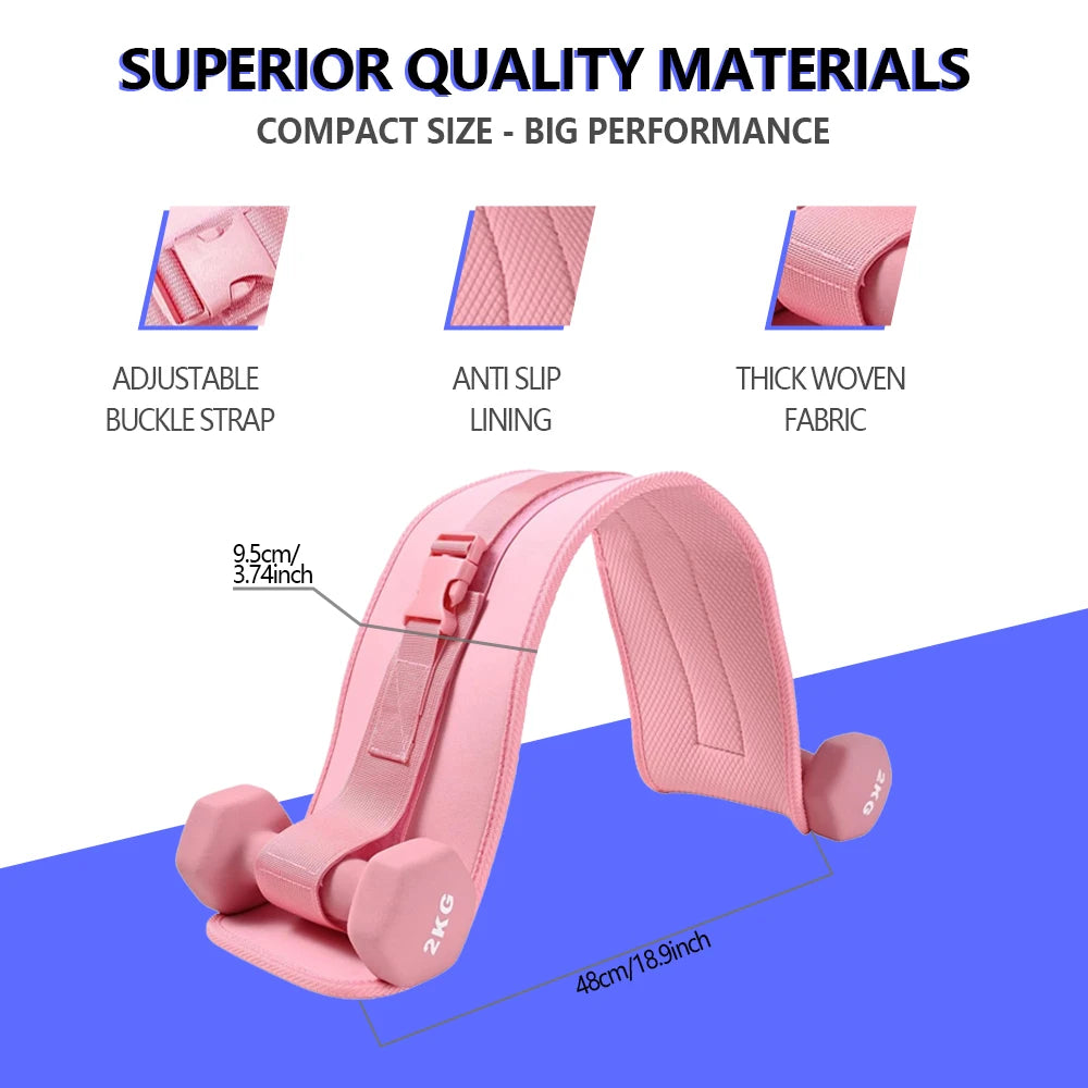 Exercise hip push belt - thickened and widened dumbbell hip push belt, comfortable for dumbbells, kettlebells, gym or home workouts