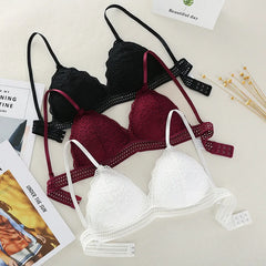 Soutien-gorge en dentelle, Sexy, décolleté en V profond, coupe Triangle, sans couture, Fitness, Yoga, sport, Lingerie, sous-vêtements, respirant, Push Up
