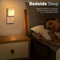 Lampe de chevet LED pour enfants, veilleuse avec prise US/EU, capteur de mouvement intelligent, applique murale pour la maison, adaptée au couloir