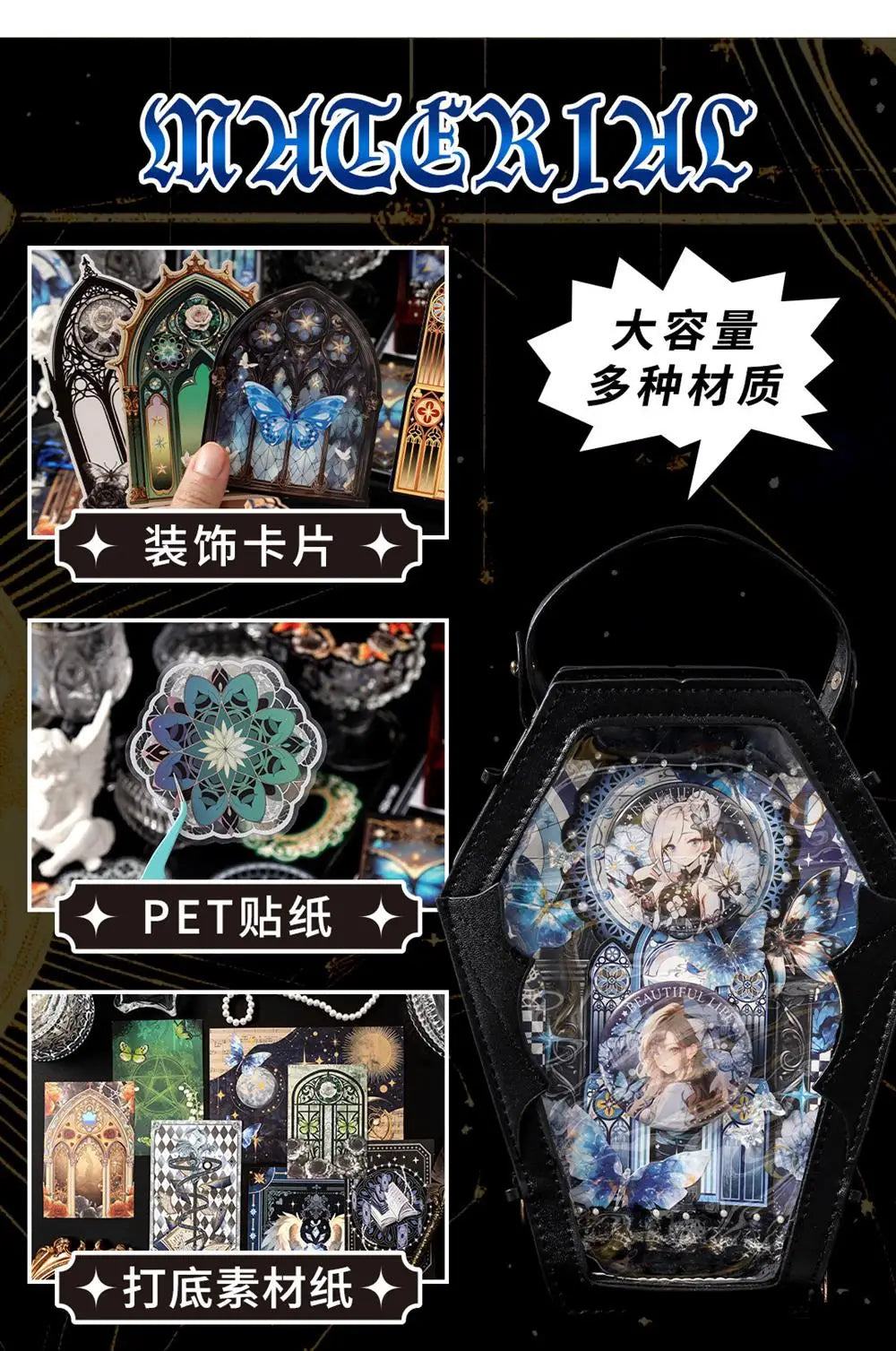 Accessoires Itabag bidimensions, paquet de matériel de bricolage, accessoires de Badget Anime, fond de planche de Millet, cadeau d'anniversaire