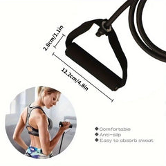Bandes de résistance avec poignées, bandes d'exercice, bandes d'entraînement avec poignées pour hommes et femmes, équipement de musculation à la maison