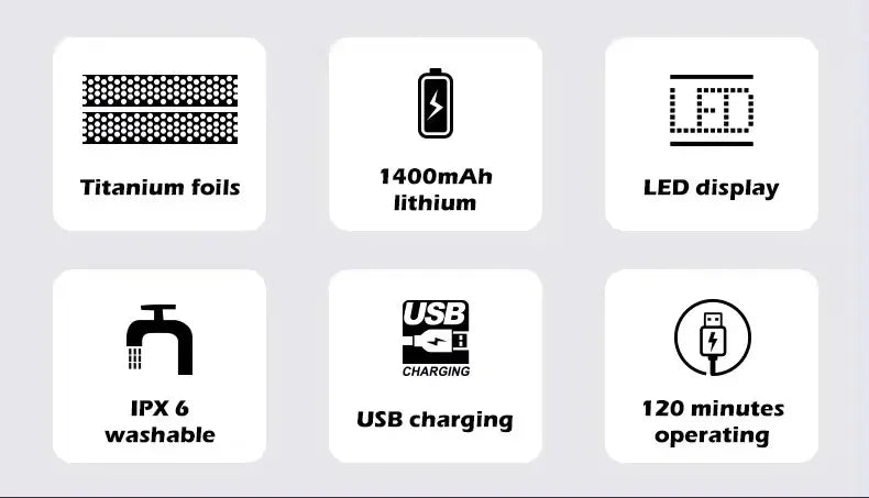 VGR professionnel cheveux barbe rasoir électrique pour hommes USB Rechargeable lavable électrique rasoir chauve tête Machine à raser
