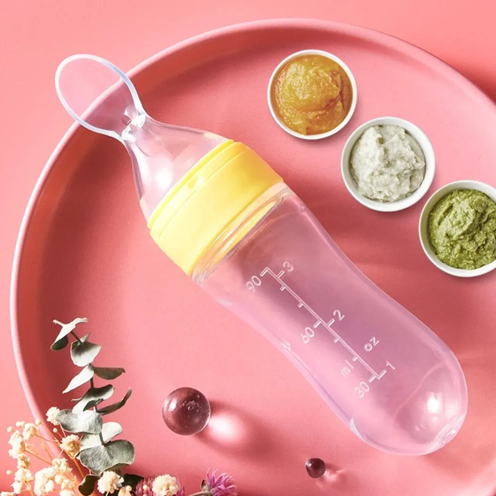 Mangeoire à fruits pour bébé, 90ml, sucette, auto-alimentation, pour instituts de dentition, cuillère à presser