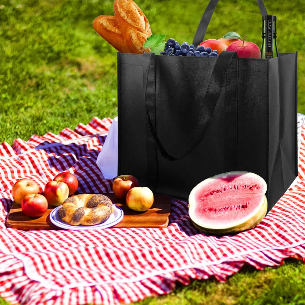 Sacs de courses réutilisables pour femmes, portables, pliables, écologiques, sac à main robuste, fourre-tout Simple de grande capacité