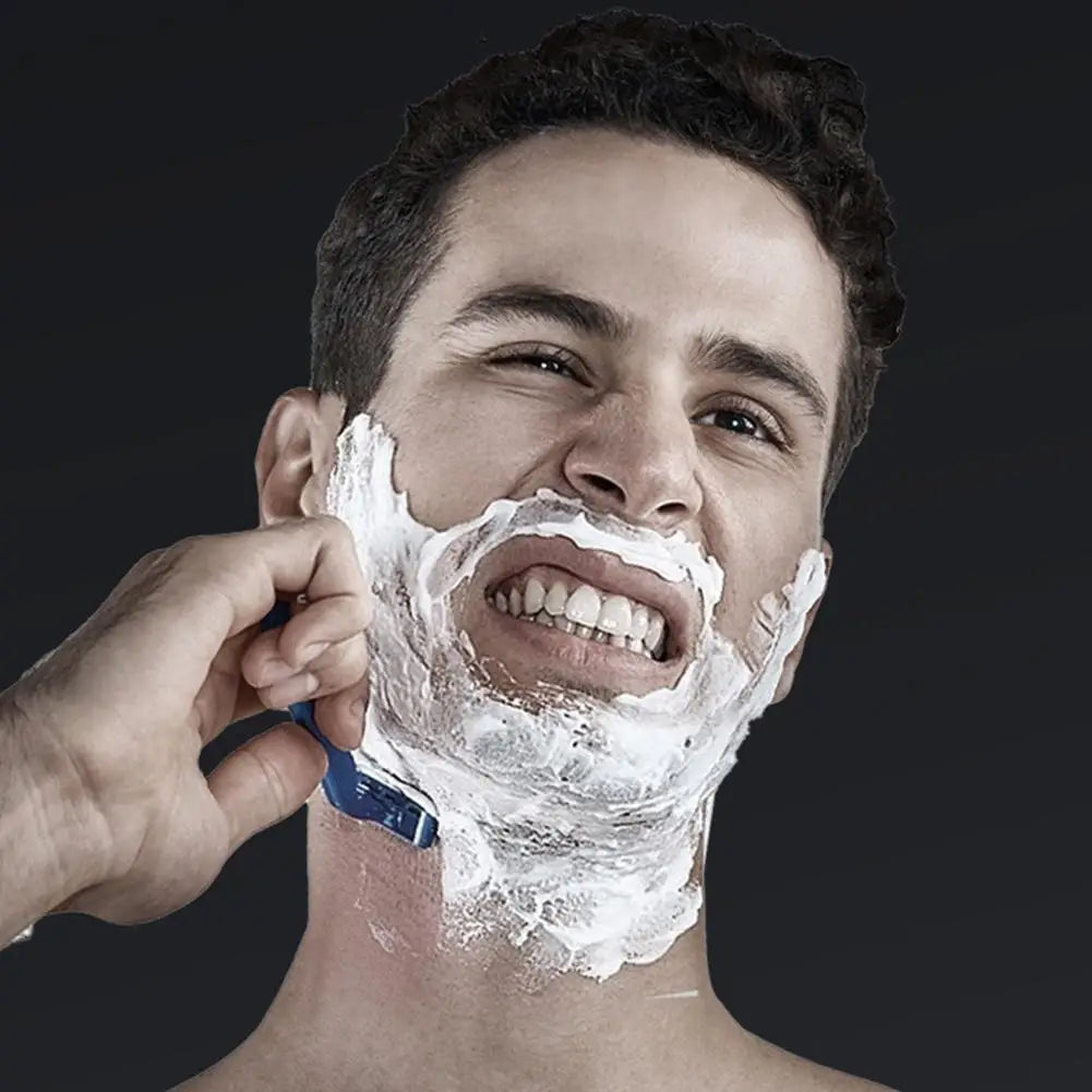 SADOER Mousse à raser pour hommes Mousse à raser pour barbe douce pour homme rafraîchissant hydratant adoucir les racines fibromes non irritantes