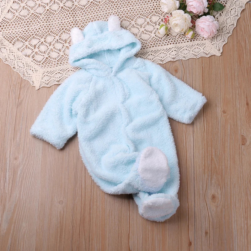 Humor ours automne dessin animé Style hiver à manches longues bébé garçons filles barboteuses enfant en bas âge enfants combishort combinaisons bébé vêtements