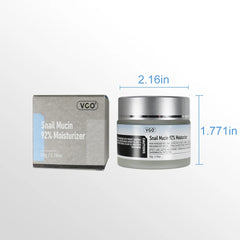 VGO-Crème hydratante à la mucine d'escargot 92%, pour peaux sèches et sensibles, 50g/1.760zCleanser, hydratant, soins de la peau